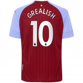 Camisolas de futebol Aston Villa Jack Grealish 10 Equipamento Principal 2020/21 Manga Curta